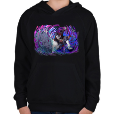 PRINTFASHION Kisame Hoshigaki - Gyerek kapucnis pulóver - Fekete