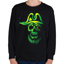 PRINTFASHION Kísértet kalóz - Gyerek pulóver - Fekete gyerek pulóver, kardigán