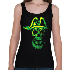 PRINTFASHION Kísértet kalóz - Női atléta - Fekete női trikó