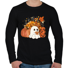 PRINTFASHION Kísérteties halloween - Férfi hosszú ujjú póló - Fekete