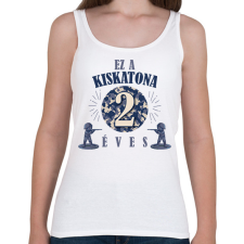 PRINTFASHION Kiskatona - Évszámmal - Női atléta - Fehér női trikó