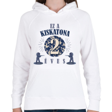 PRINTFASHION Kiskatona - Évszámmal - Női kapucnis pulóver - Fehér