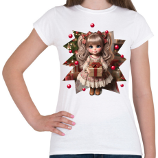 PRINTFASHION Kislány ajándékkal - Női póló - Fehér