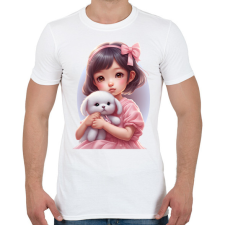 PRINTFASHION Kislány - Férfi póló - Fehér férfi póló