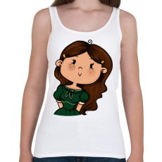 PRINTFASHION Kislány szép ruhában - Női atléta - Fehér