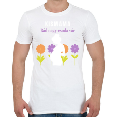 PRINTFASHION Kismama - Férfi póló - Fehér