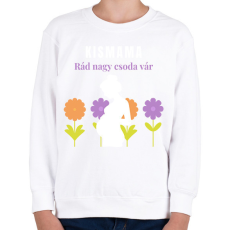 PRINTFASHION Kismama - Gyerek pulóver - Fehér