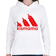 PRINTFASHION Kismama logó - Női kapucnis pulóver - Fehér