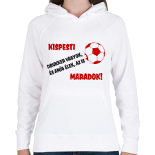 PRINTFASHION Kispesti drukker - Női kapucnis pulóver - Fehér női pulóver, kardigán