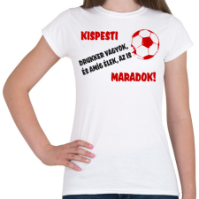 PRINTFASHION Kispesti drukker - Női póló - Fehér női póló