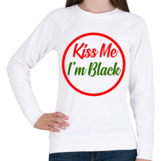 PRINTFASHION Kiss me - Női pulóver - Fehér