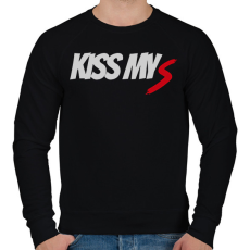PRINTFASHION KISS MY S - Férfi pulóver - Fekete