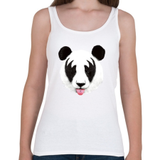 PRINTFASHION Kiss of a panda - Női atléta - Fehér női trikó