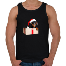 PRINTFASHION kistacsi - Férfi atléta - Fekete