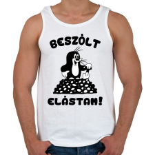 PRINTFASHION Kisvakond - Beszólt, elástam! - Férfi atléta - Fehér atléta, trikó
