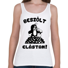 PRINTFASHION Kisvakond - Beszólt, elástam! - Női atléta - Fehér női trikó