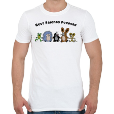 PRINTFASHION Kisvakond - BFF - Férfi póló - Fehér férfi póló