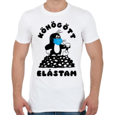 PRINTFASHION Kisvakond - Köhögött elástam! - Férfi póló - Fehér