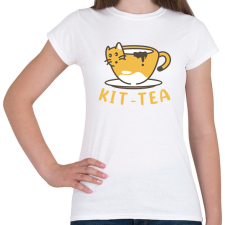 PRINTFASHION Kit-tea - Női póló - Fehér női póló