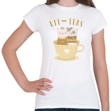 PRINTFASHION Kit-teas - Női póló - Fehér női póló