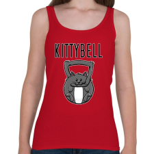 PRINTFASHION KittyBell - Női atléta - Cseresznyepiros női trikó