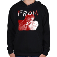 PRINTFASHION Kiút - Gyerek kapucnis pulóver - Fekete