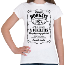 PRINTFASHION Kiváló horgász - Évszámmal (fekete) - Női póló - Fehér női póló