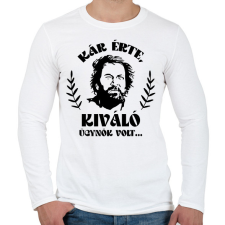 PRINTFASHION Kiváló ügynök volt... - Férfi hosszú ujjú póló - Fehér férfi póló