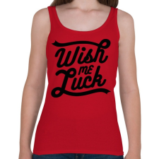 PRINTFASHION Kívánj szerencsét  - Női atléta - Cseresznyepiros női trikó