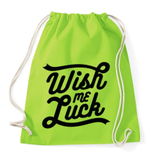 PRINTFASHION Kívánj szerencsét  - Sportzsák, Tornazsák - Limezöld tornazsák