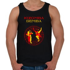 PRINTFASHION Kizomba Semba táncos S0201-ForBlackOnly - Férfi atléta - Fekete atléta, trikó