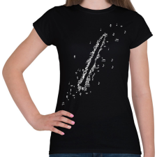 PRINTFASHION Klarinét - Női póló - Fekete női póló