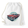PRINTFASHION Klasszikus Autó - Sportzsák, Tornazsák - Fehér