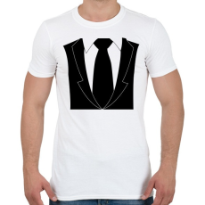 PRINTFASHION Klasszikus nyakkendő - Férfi póló - Fehér