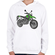 PRINTFASHION klx - Gyerek kapucnis pulóver - Fehér