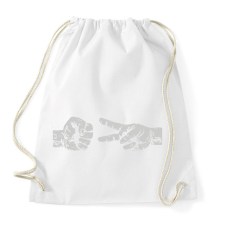 PRINTFASHION Kő papír olló - Sportzsák, Tornazsák - Fehér tornazsák
