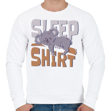 PRINTFASHION Koala - alvós póló - Férfi pulóver - Fehér férfi pulóver, kardigán