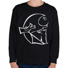 PRINTFASHION Kőbányai-Kutyasuli fehér-vektor - Gyerek pulóver - Fekete