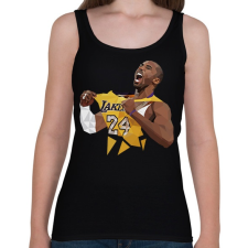 PRINTFASHION Kobe 24 Bryant - Női atléta - Fekete női trikó