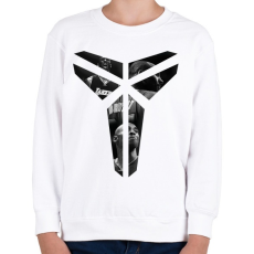 PRINTFASHION Kobe Bryant logo - Gyerek pulóver - Fehér