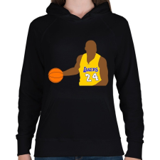 PRINTFASHION Kobe Bryant - Női kapucnis pulóver - Fekete női pulóver, kardigán