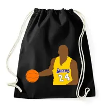 PRINTFASHION Kobe Bryant - Sportzsák, Tornazsák - Fekete tornazsák