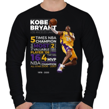 PRINTFASHION Kobi Bryant Dark - Férfi pulóver - Fekete férfi pulóver, kardigán