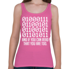 PRINTFASHION KOCKA - Női atléta - Rózsaszín női trikó