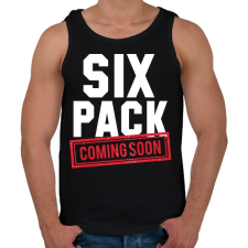 PRINTFASHION Kockahas készülőben - Férfi atléta - Fekete atléta, trikó