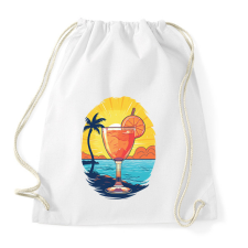 PRINTFASHION Koktél - Sportzsák, Tornazsák - Fehér tornazsák