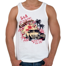 PRINTFASHION Kókuszfák  autó - Férfi atléta - Fehér