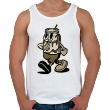 PRINTFASHION Kóla - Férfi atléta - Fehér atléta, trikó