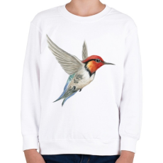 PRINTFASHION Kolibri - Gyerek pulóver - Fehér