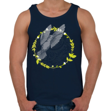 PRINTFASHION Kolibri madár - Férfi atléta - Sötétkék atléta, trikó